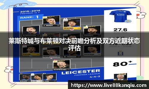 莱斯特城与布莱顿对决前瞻分析及双方近期状态评估